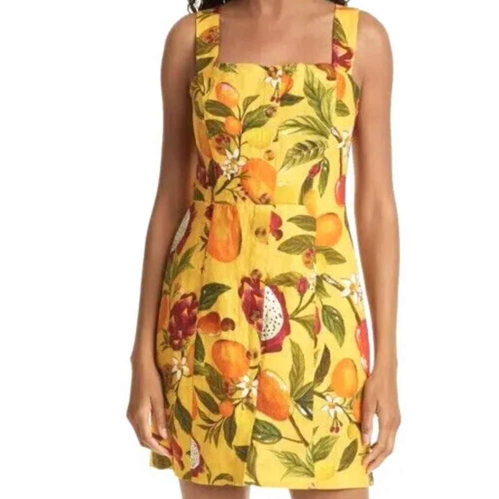 NWOT Farm Rio linen dress size M